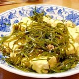 厚揚げと切り昆布の煮物